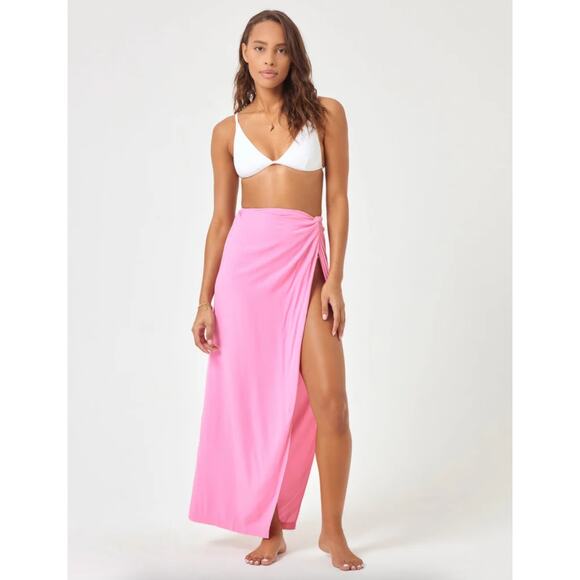 LSPACE mia cover-up in Guava Pink Large - Picture 1 of 7